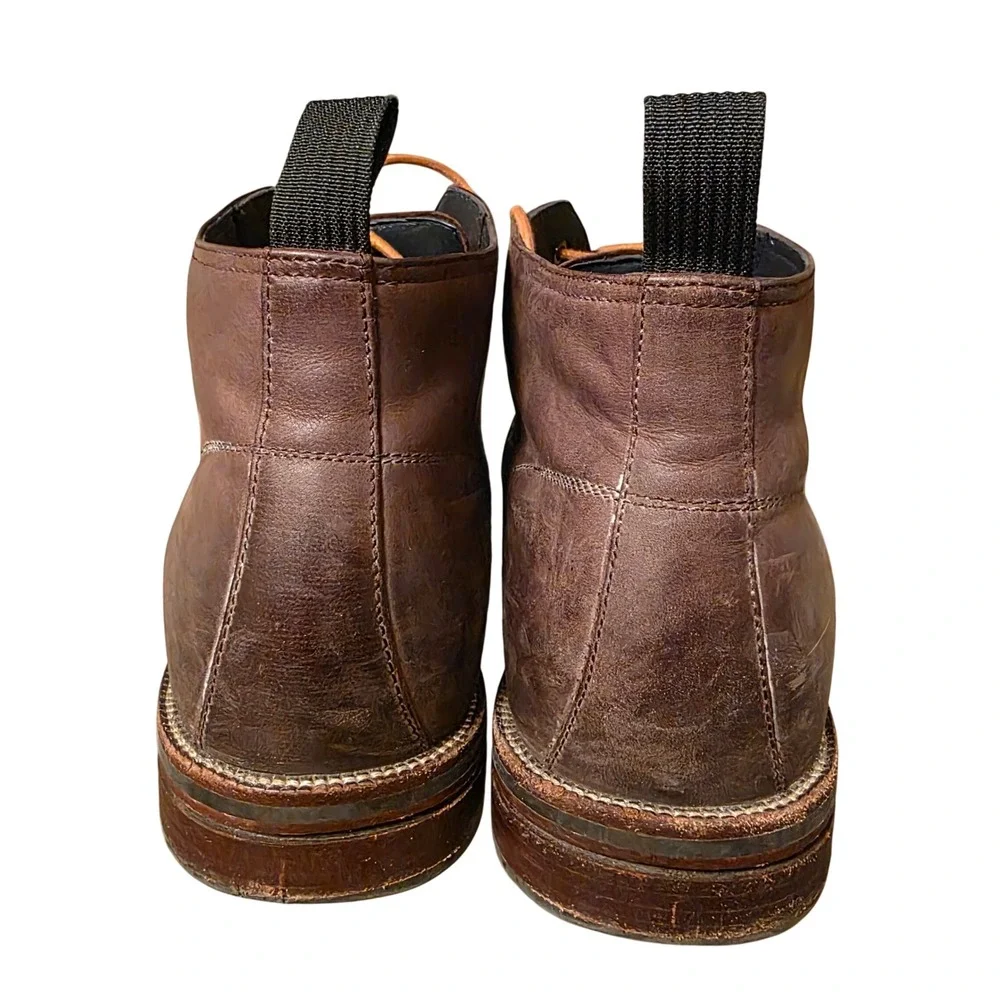 Cole Haan Mens Brown Leather Moc Toe Chukka Boots C28633 Size 11.5 M